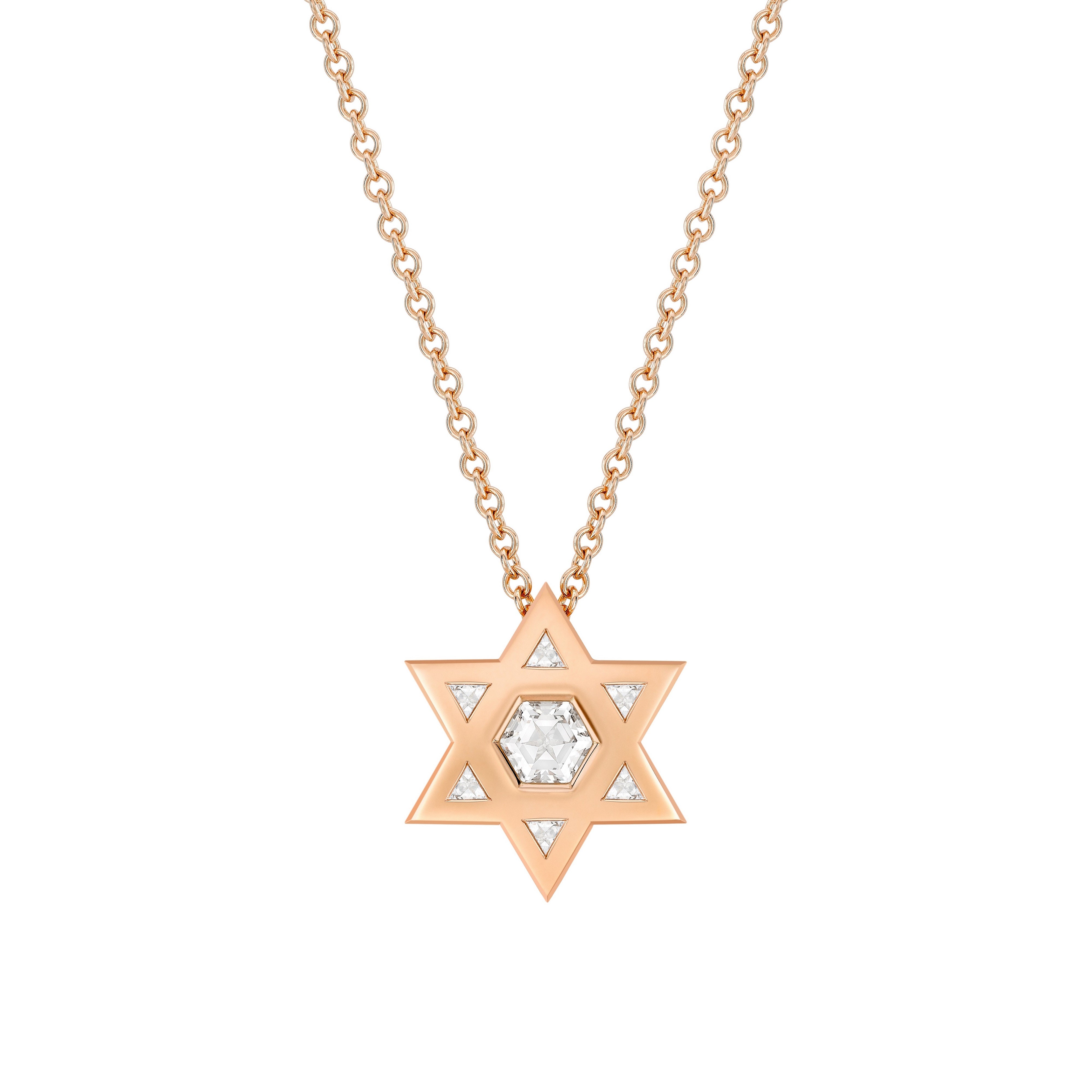 14kt Gold Star of David Necklace by J. Hannah Jewelry